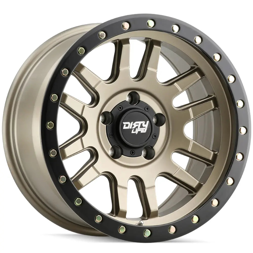 Dirty Life Canyon Pro Gold with a Black Li wheel