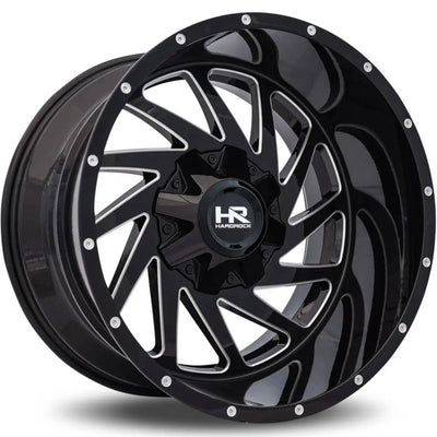 Hardrock H704 CRUSHER Black/Machined wheel