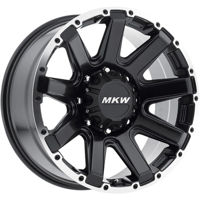 MKW M94 Black/Machined wheel