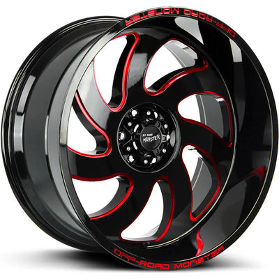Off-Road Monster M07 Black/Red wheel