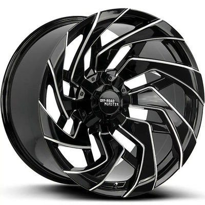 Off-Road Monster M24 Black/Machined wheel