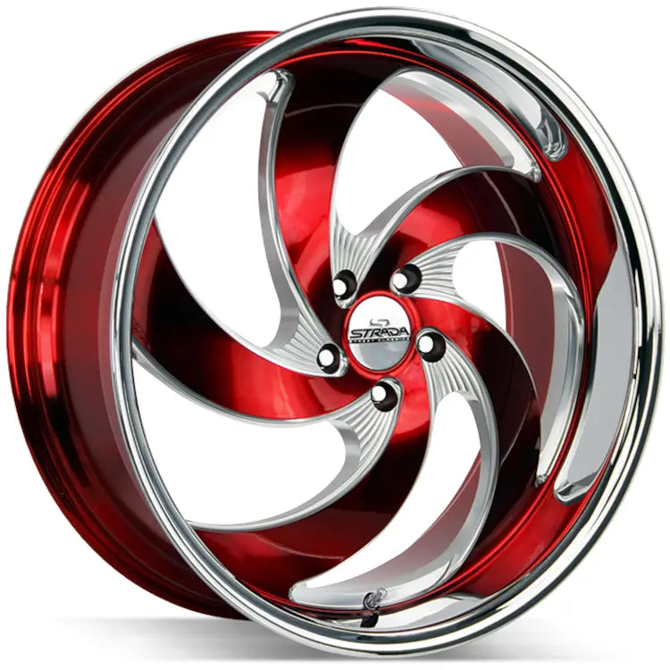 Strada Retro 5 Red/Milled wheel