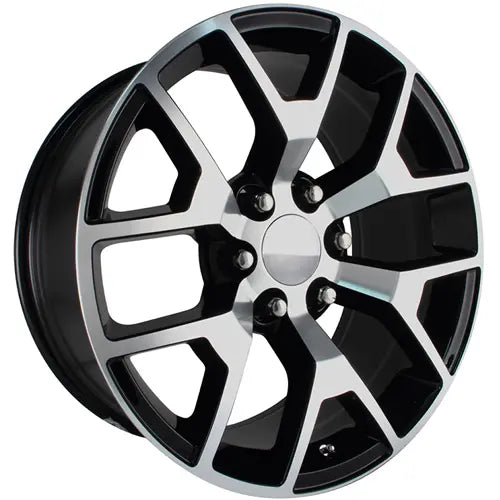 Strada Replicas GMC SIERRA Black/Machined wheel