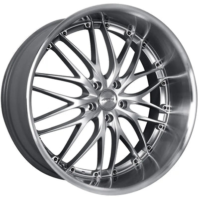 MRR GT1 Machined/Milled/Silver wheel