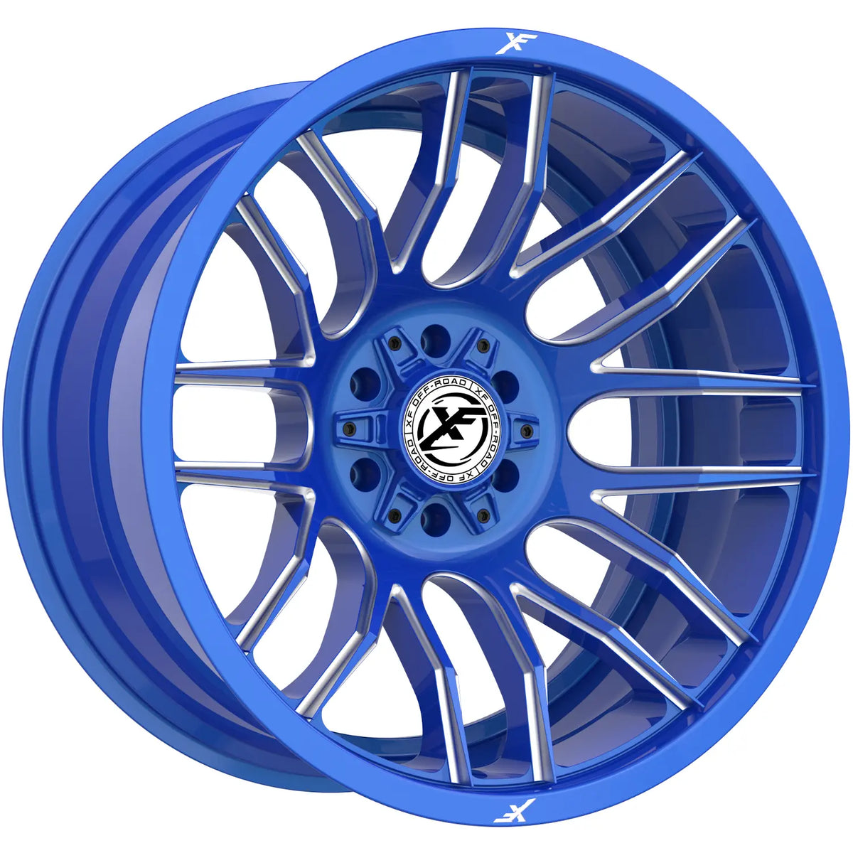 XF Off-Road XF-232 Blue/Milled wheel