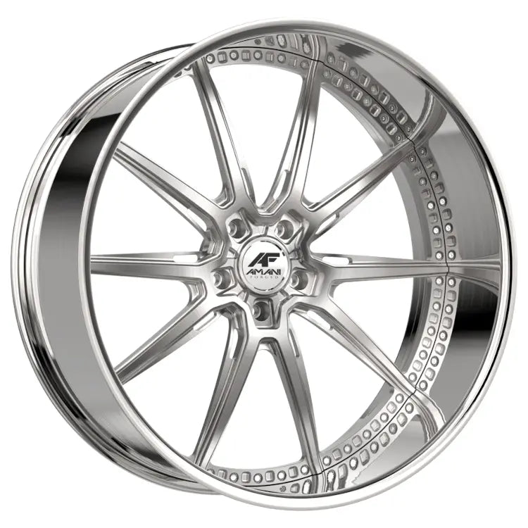Amani TRACKSTER Brushed/Chrome wheel