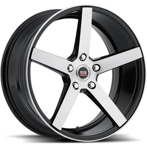 Spec-1 SP-36 Black/Brushed wheel