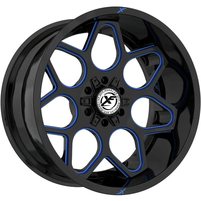 XF Off-Road XF-233 Black/Blue wheel