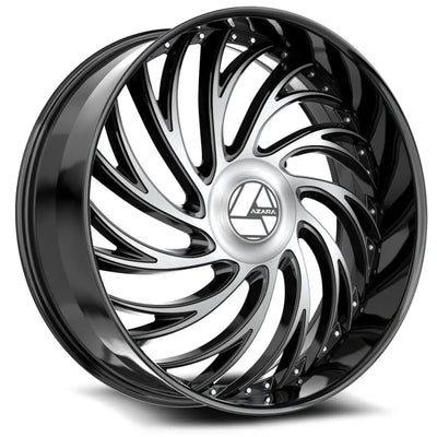 Azara AZX-101 Black Machined wheel