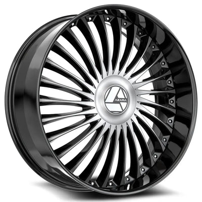 Azara AZX-103 Black Machined wheel