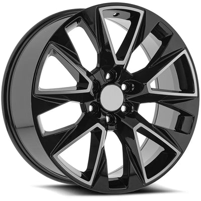 OE Revolution C14 Black Machined wheel