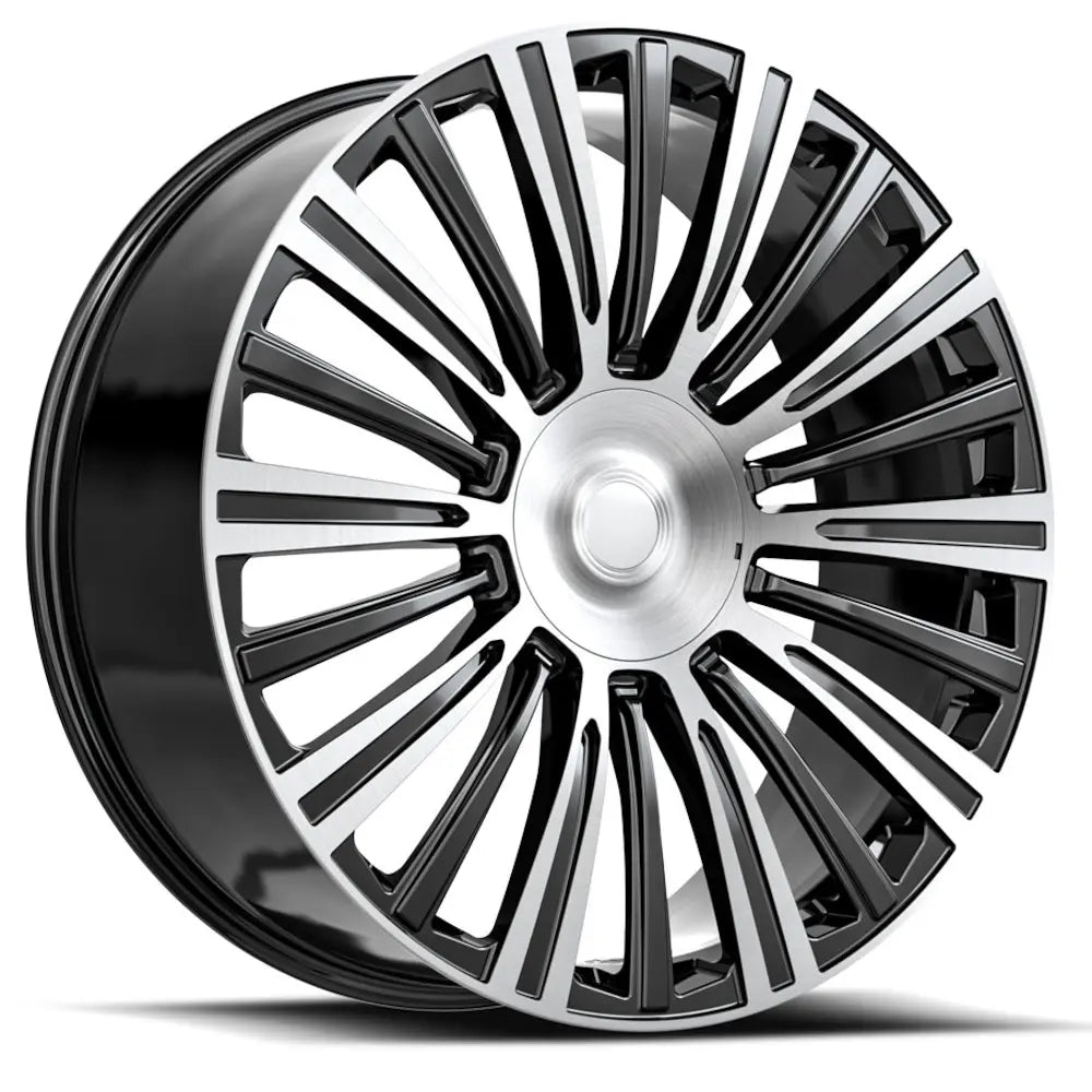 OE Revolution CAD-35 Black Machined wheel