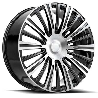 OE Revolution CAD-35 Black Machined wheel