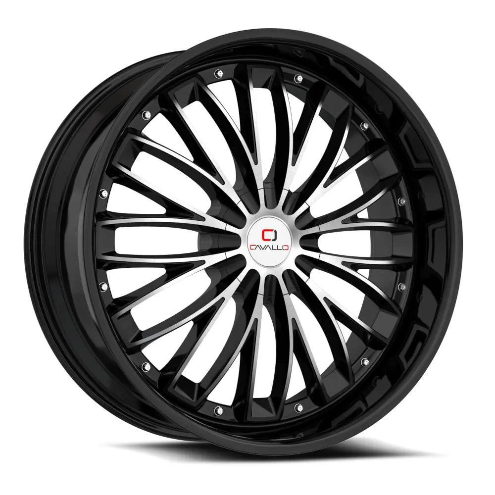 Cavallo CLV-42 Black Machined wheel