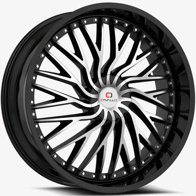 Cavallo CLV-43 Black Machined wheel