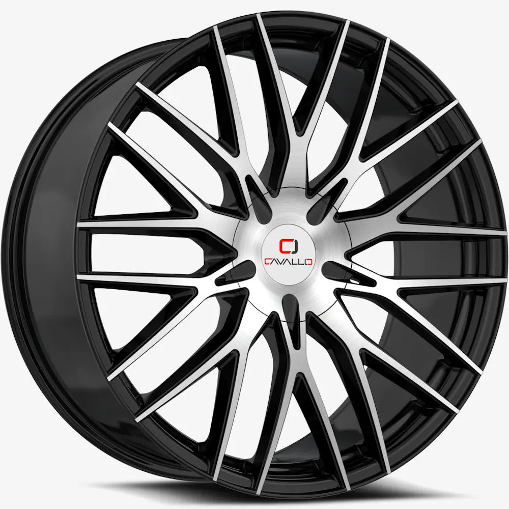 Cavallo CLV-45 Black Machined wheel