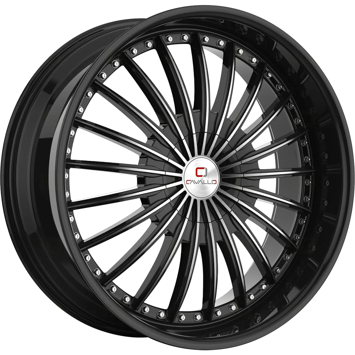 Cavallo CLV-32 Black Machined wheel