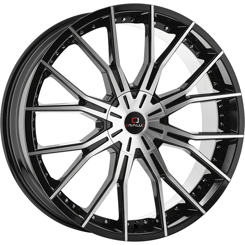 Cavallo CLV-36 Black Machined wheel