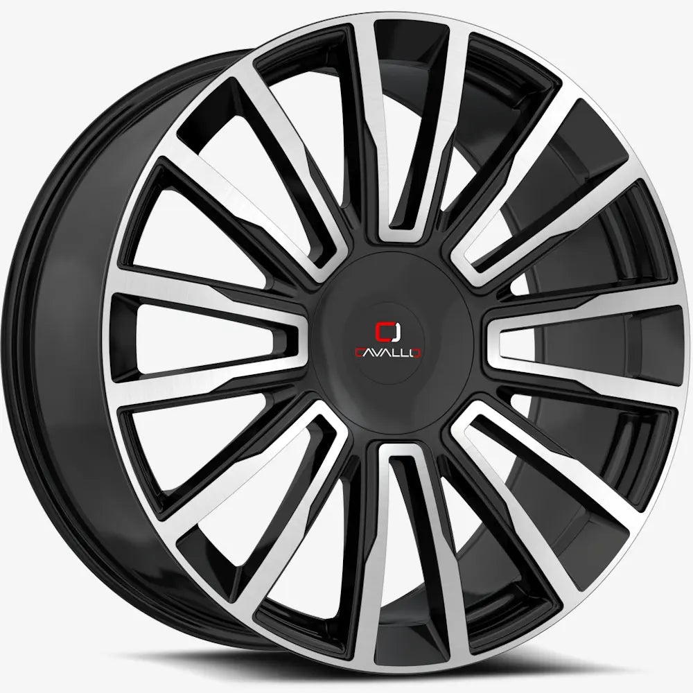 Cavallo CLV-47 Black Machined wheel