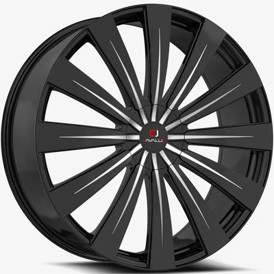 Cavallo CLV-49 Black Machined wheel
