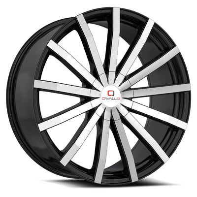 Cavallo CLV-52 Black Machined wheel