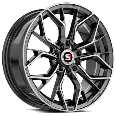 Spec-1 SP-76 Black Machined wheel