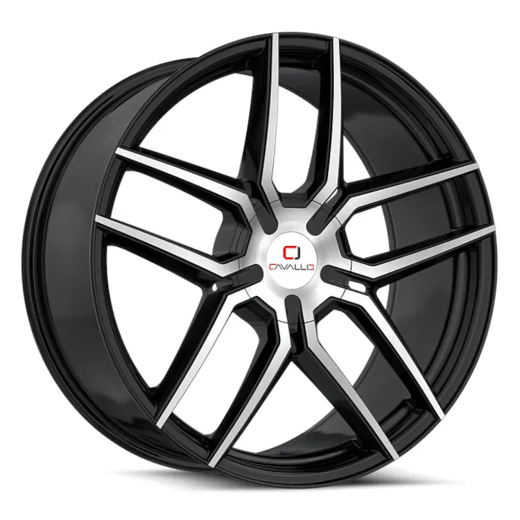 Cavallo CLV-55 Black Machined wheel