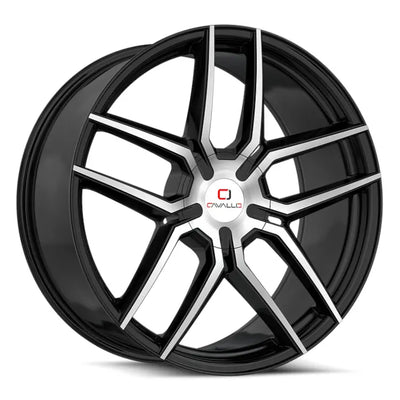 Cavallo CLV-55 Black Machined wheel