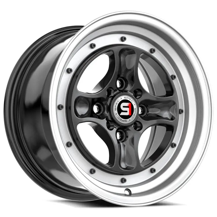 Spec-1 SPT-35 Black Machined wheel