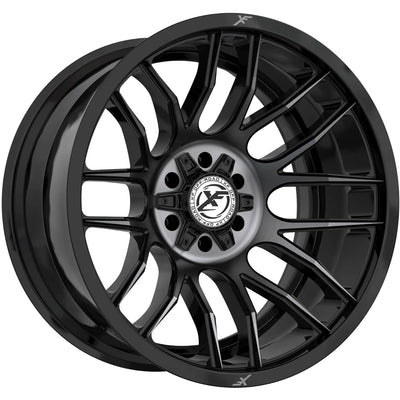 XF Off-Road XF-232 Black Machined/Titanium wheel