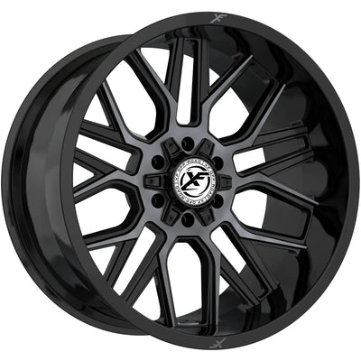 XF Off-Road XF-235 Black Machined/Titanium wheel