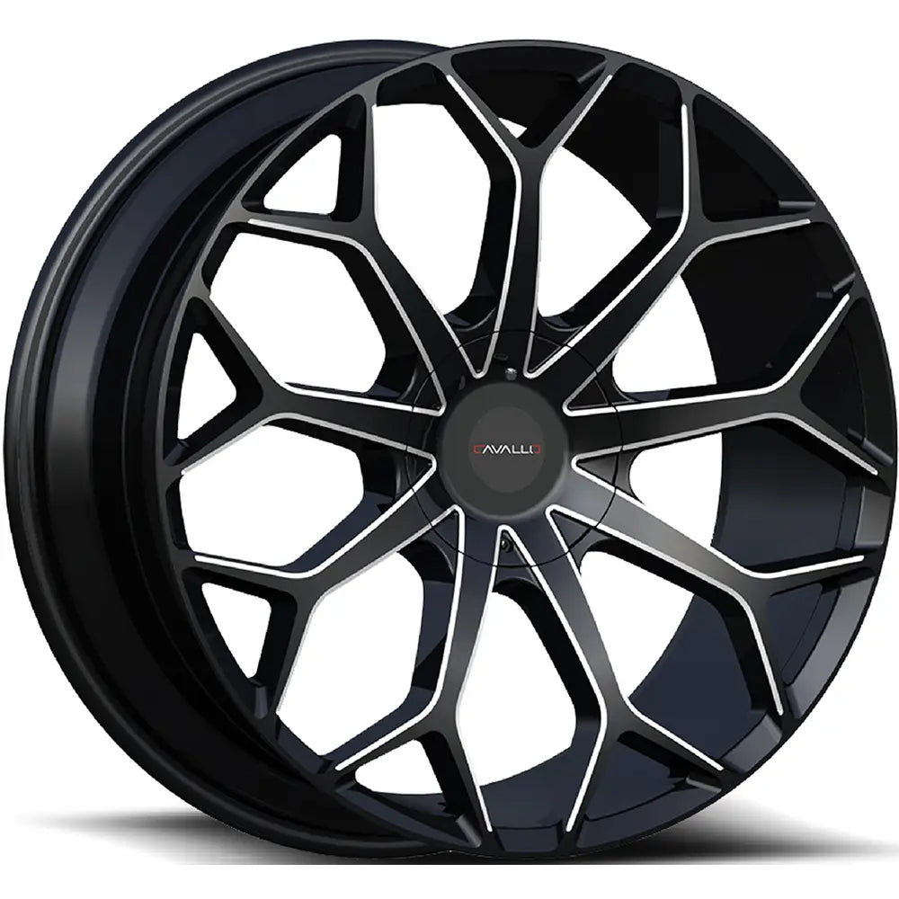 Cavallo CLV-22 Black/Milled wheel