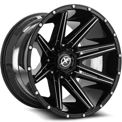 XF Off-Road XF-220 Black/Milled wheel