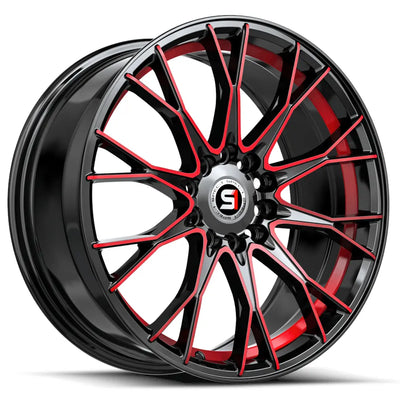 Spec-1 SP-59 Black/Red Machined wheel