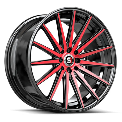 Spec-1 SP-69 Black/Red Machined wheel