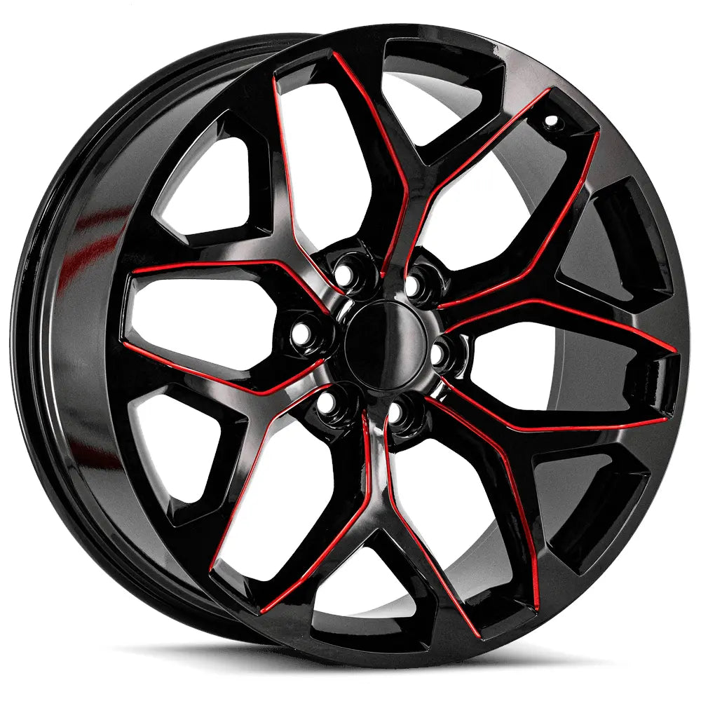 OE Revolution G-09 Black/Red Milled wheel