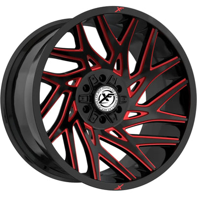 XF Off-Road XF-229 Black/Red Milled wheel
