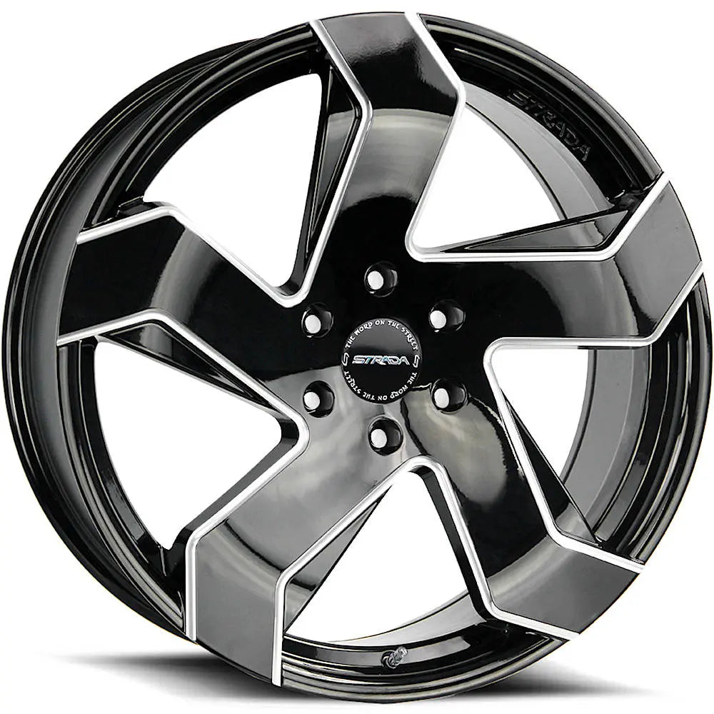 Strada Coltello Black Milled wheel