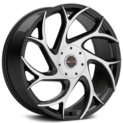 Ignite Inferno Black Machined wheel