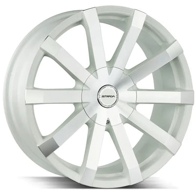 Strada Gabbia White Machined wheel