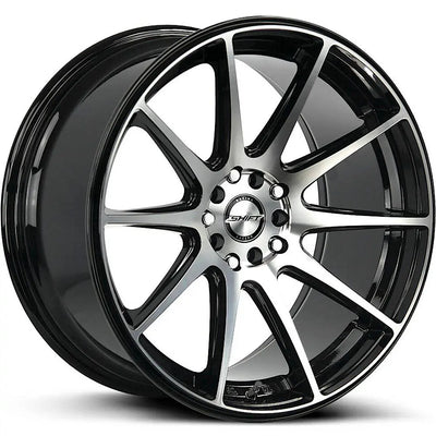 Shift Gear Black Machined wheel