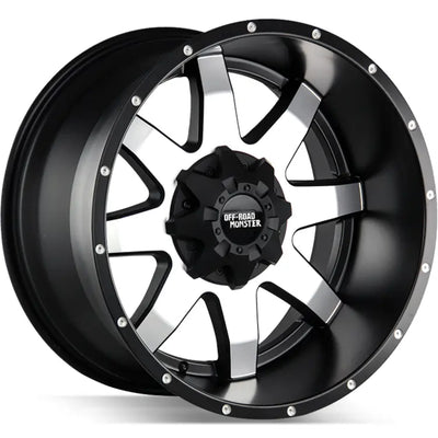Off Road Monster M08 Black Machined wheel