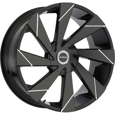 Strada Moto S62 Black Milled wheel