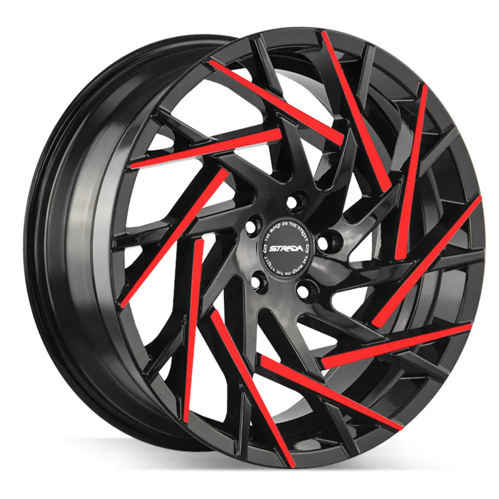 Strada Nido Black/Red wheel