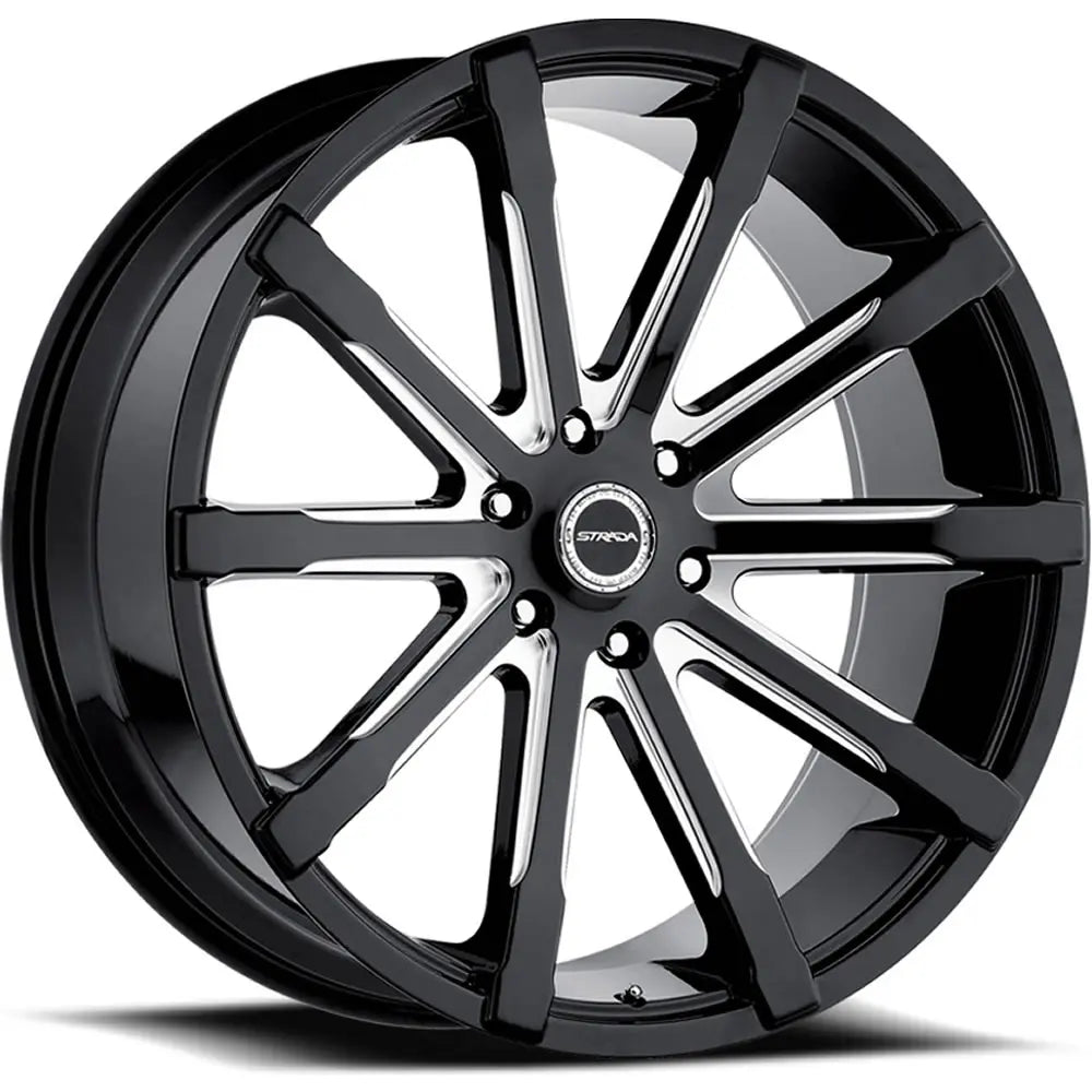 Strada Osso Black Milled wheel