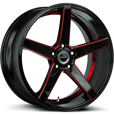 Strada Perfetto S35 Black/Red wheel