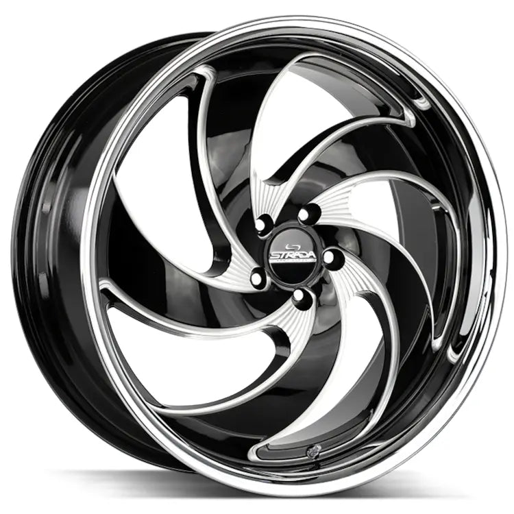 Strada Retro 5 Black Milled wheel