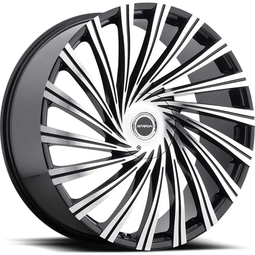 Strada Tornado Black Machined wheel
