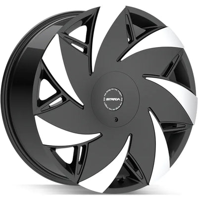 Strada Turbina Black Machined wheel