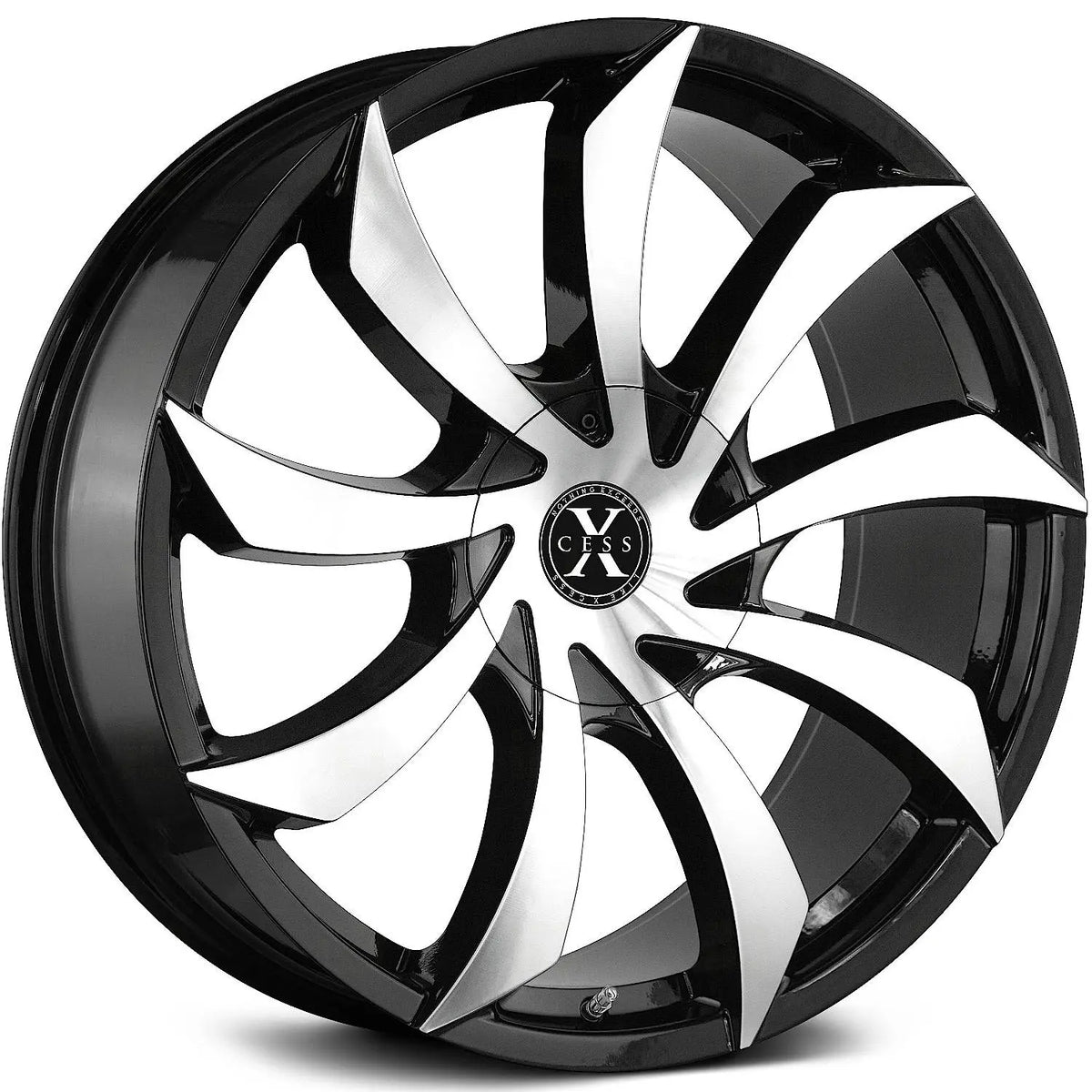 Xcess X01 Black Machined wheel